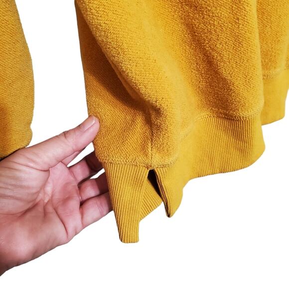 Dutch Bros Yellow Gold Mustard Crewneck Sweatshirt Coffee Uniform Size Small - Picture 5 of 6